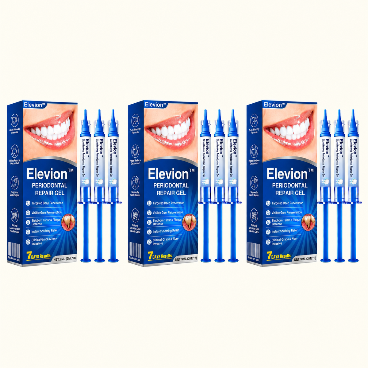 3 x Elevion™ Tandvlees Herstelgel